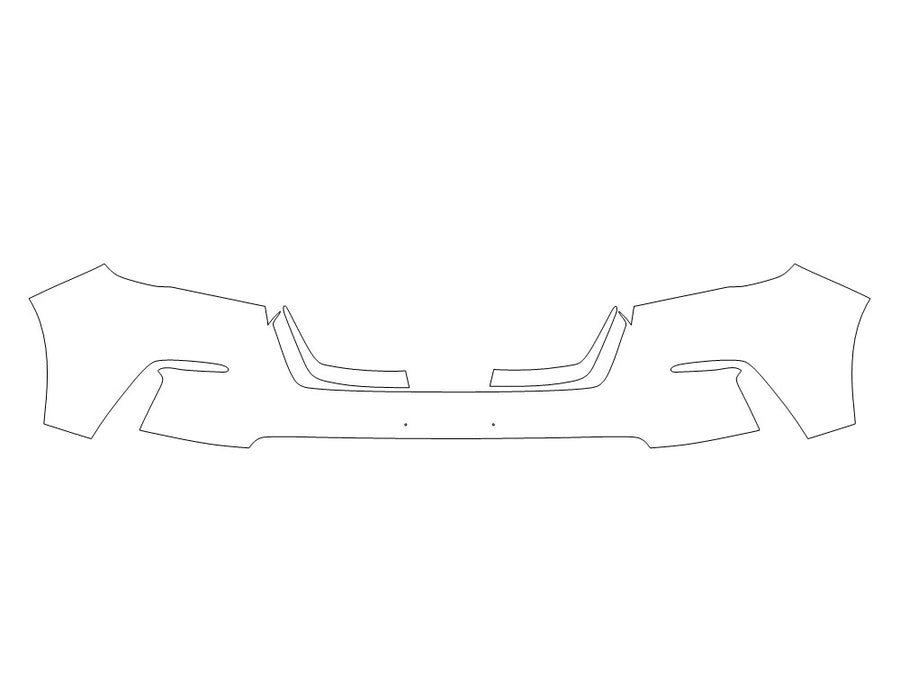 pilot Avery Dennison Clear Bra Bumper Precut PPF Diagram