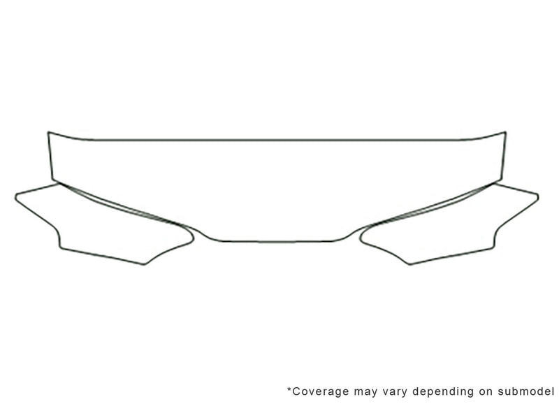 prelude 3M Clear Bra Hood Precut PPF Diagram