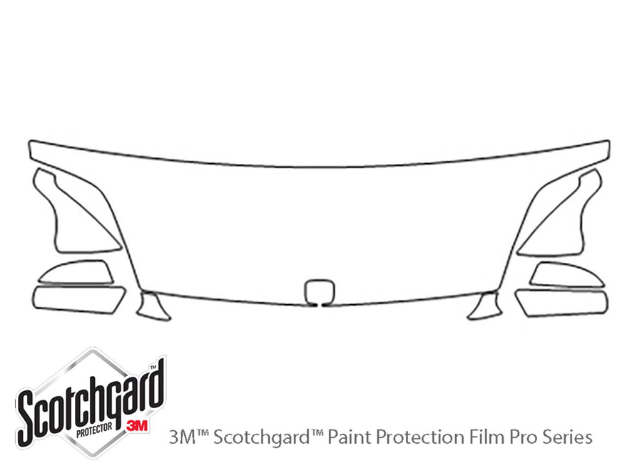 prelude 3M Clear Bra Hood Precut PPF Diagram