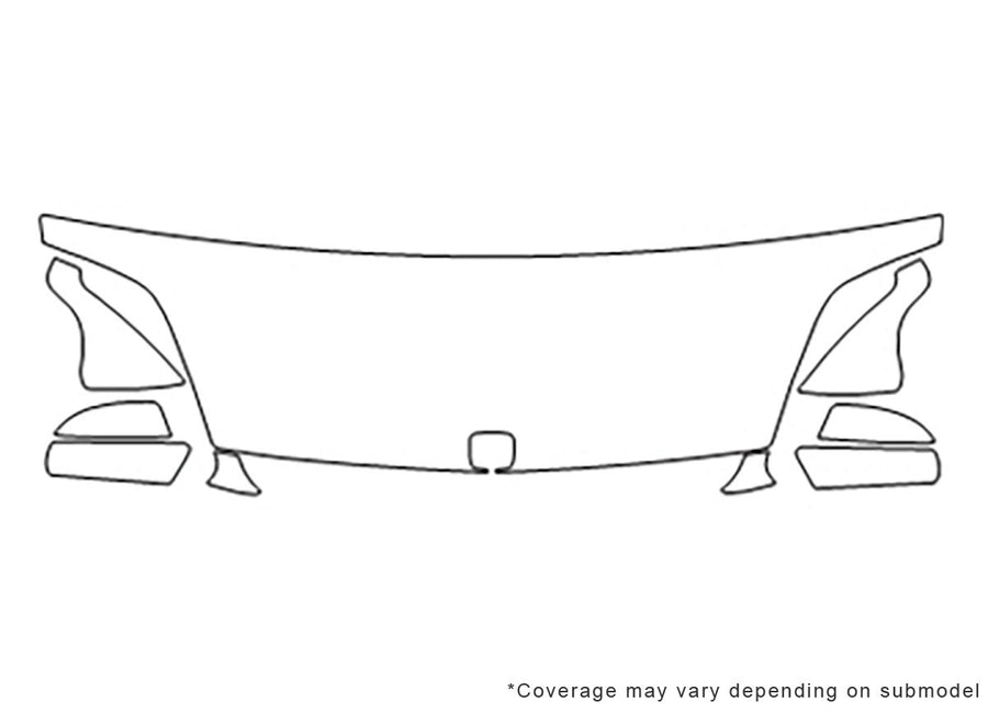 prelude Avery Dennison Clear Bra Hood Precut PPF Diagram