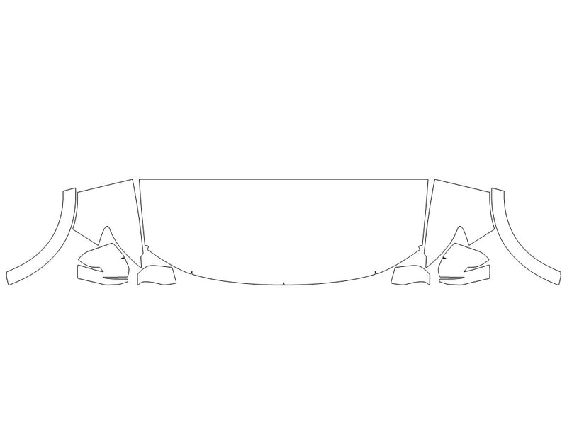 prologue Avery Dennison Clear Bra Hood Precut PPF Diagram