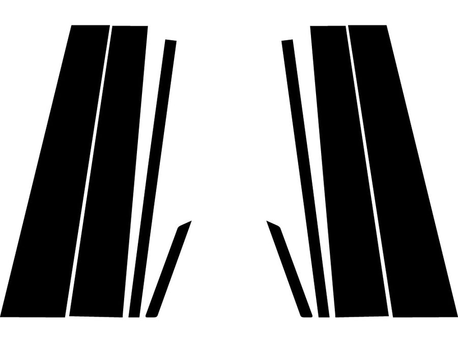 honda ridgeline 2017-2024 Carbon Fiber Pillar Trim Diagram