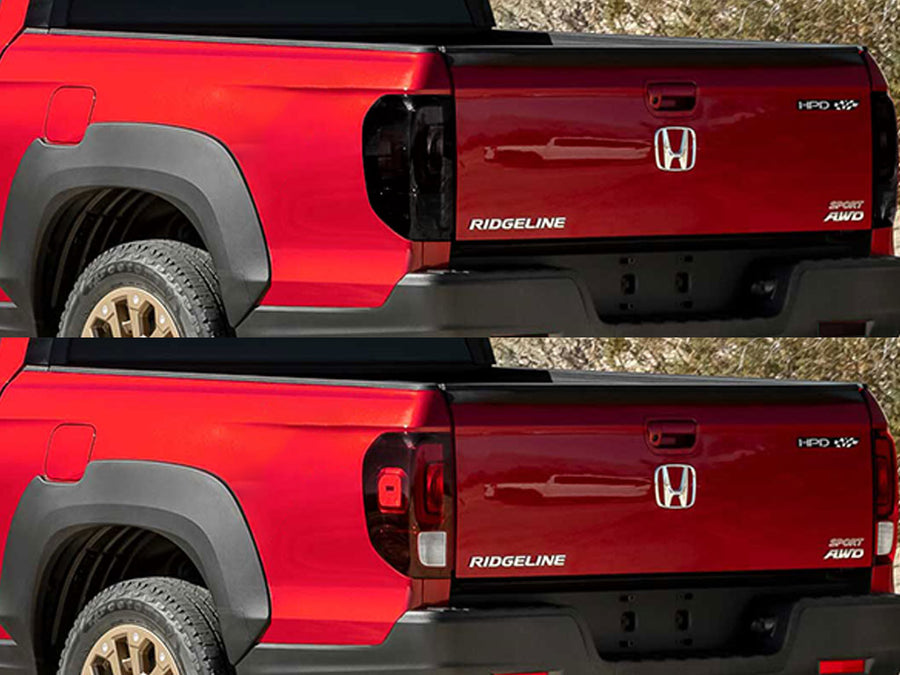 ridgeline Before and After Smoked Taillights
