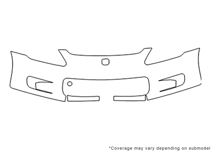 s2000 3M Clear Bra Bumper Precut PPF Diagram