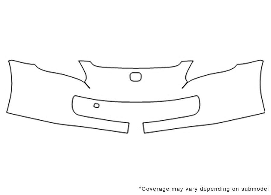s2000 Avery Dennison Clear Bra Bumper Precut PPF Diagram