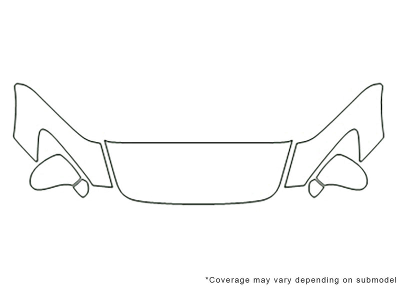 s2000 Avery Dennison Clear Bra Hood Precut PPF Diagram