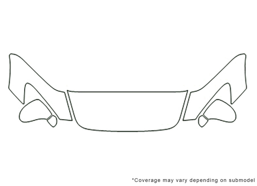 s2000 Avery Dennison Clear Bra Hood Precut PPF Diagram