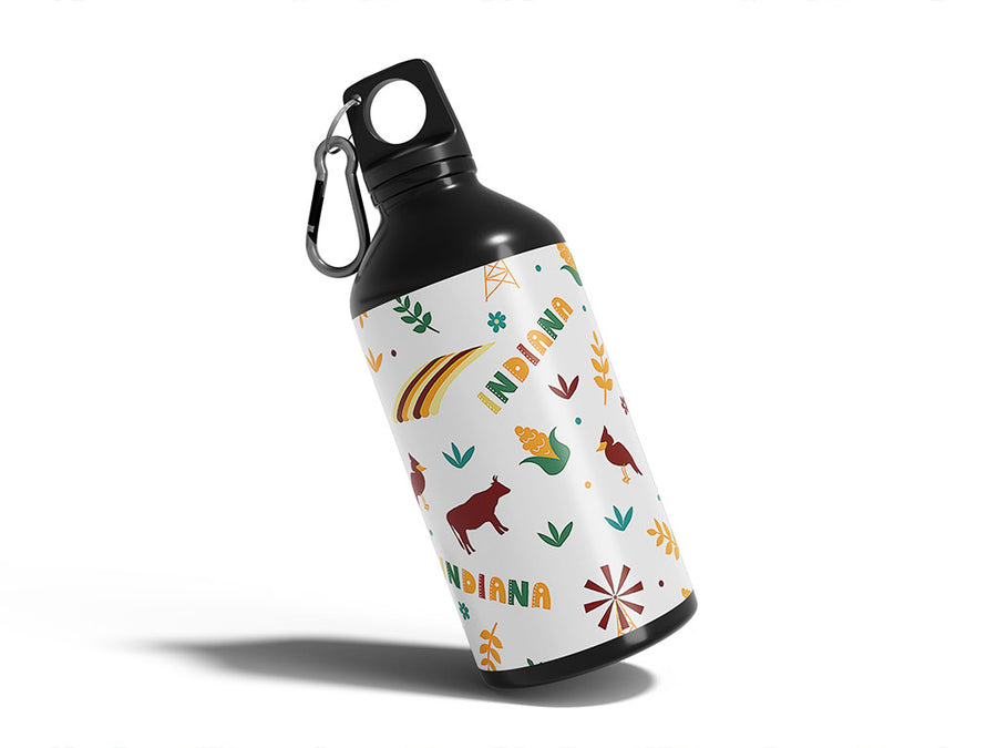 hoosier state Water Bottle DIY Stickers