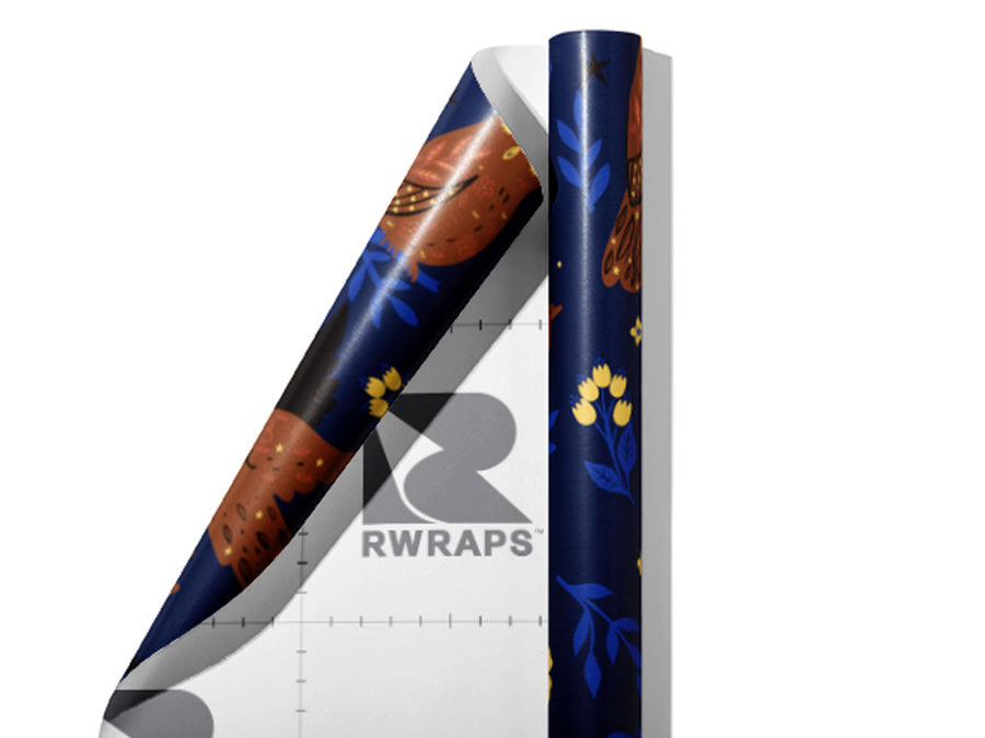 Hoot Holler Birds Wrap Film Sheets~Rwraps Series 914 Hoot Holler Birds Scrolled Sheet~3