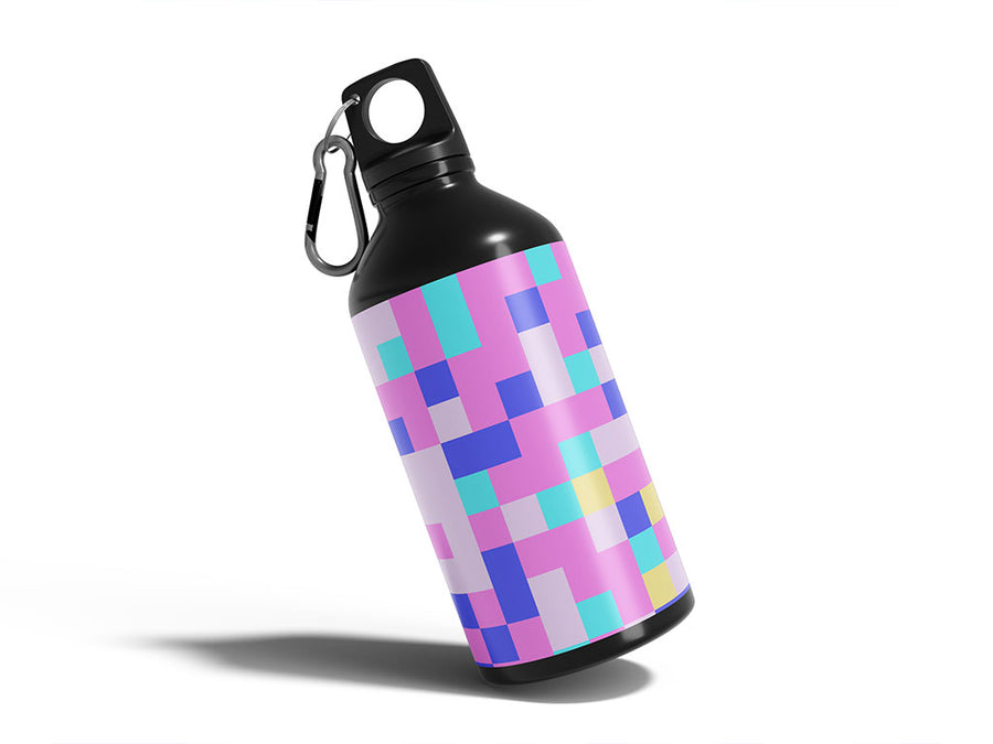 hopbush pixel Water Bottle DIY Stickers