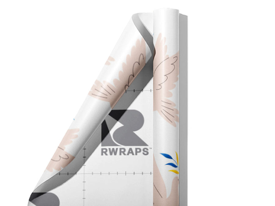 Hopeful Flight Birds Wrap Film Sheets~Rwraps Series 914 Hopeful Flight Birds Scrolled Sheet~3
