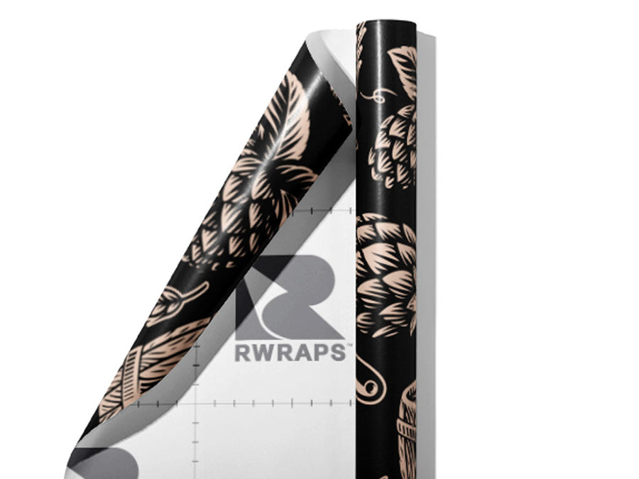 Hoppy IPA Alcohol Wrap Film Sheets~Rwraps Series 914 Hoppy IPA Alcohol Scrolled Sheet~3