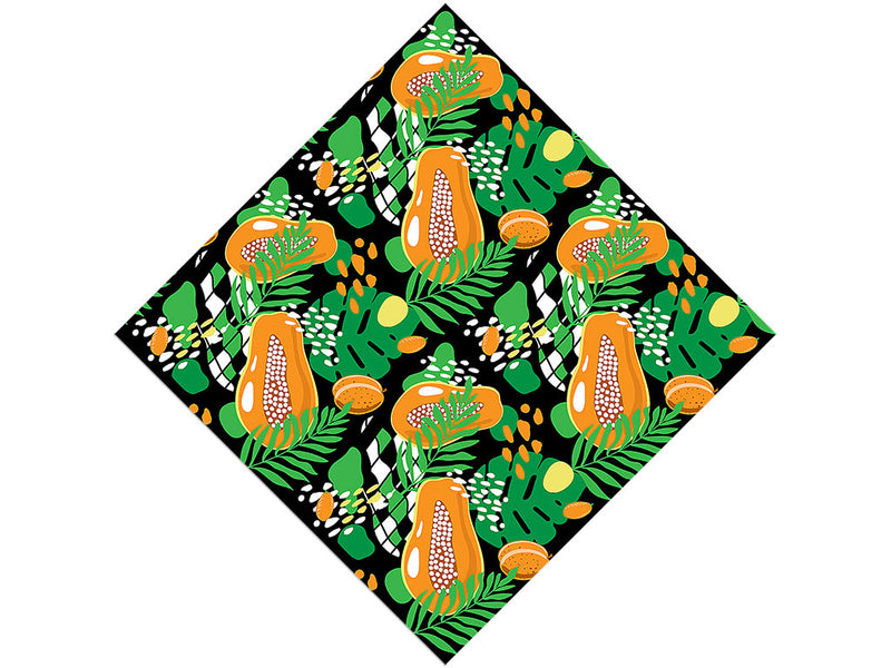 Hortus Gold Fruit Vinyl Wrap Pattern