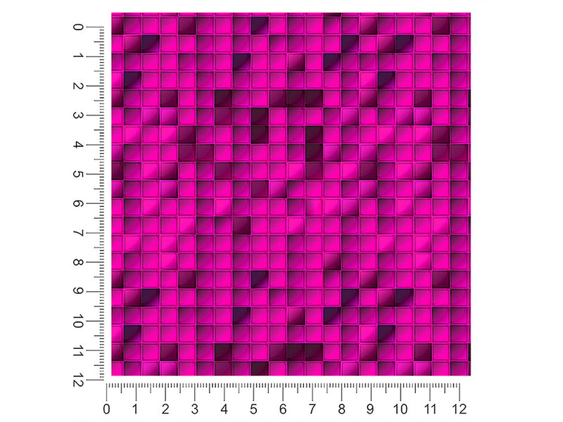 hot magenta mosaic 1ft x 1ft Craft Sheets