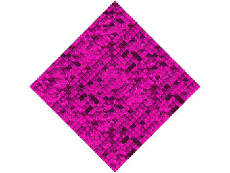 Hot Magenta Mosaic Vinyl Wrap Pattern