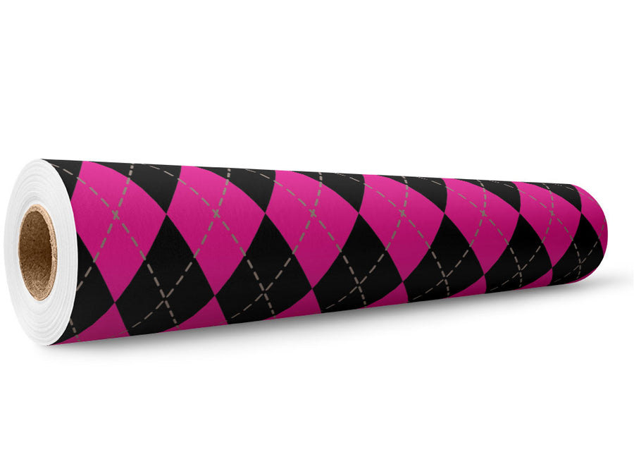 Hot Neon Argyle Wrap Film Wholesale Roll~Rwraps Series 914 Digitally Printed Vinyl Roll~5