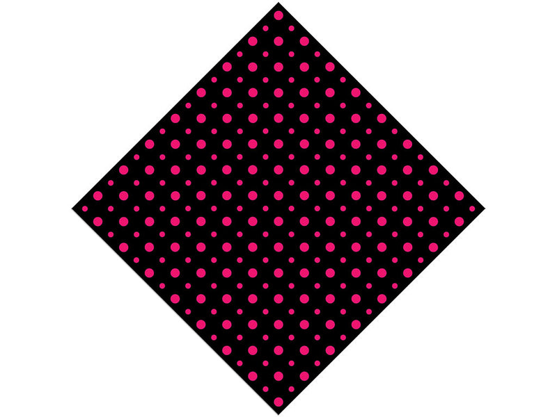 Hot Pink Polka Dot Vinyl Wrap Pattern