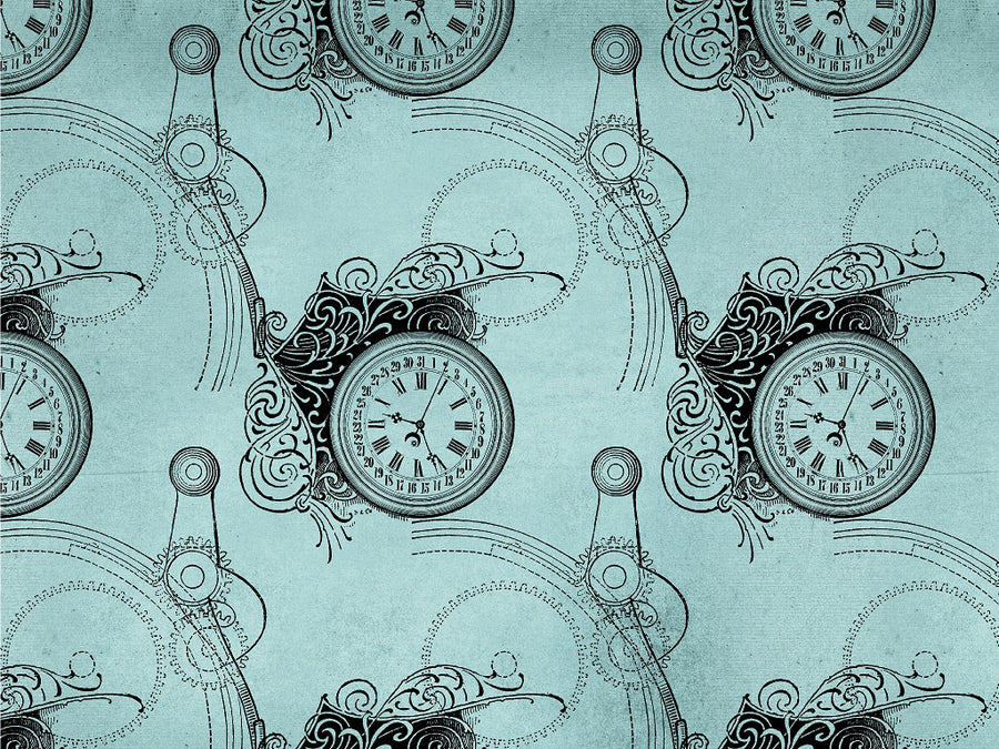 Hourly Measurements Steampunk Vinyl Wrap Pattern~Rwraps Series 914 Digitally Printed Vinyl Wrap~0