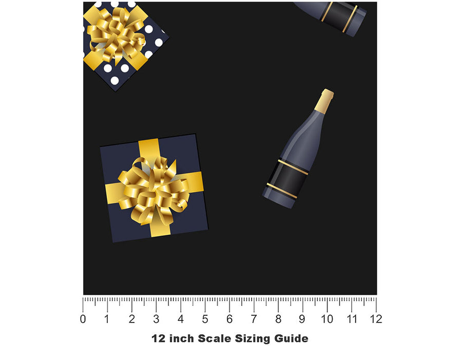 Housewarming Gift Alcohol Vinyl Film Pattern Size 12 inch Scale~Rwraps Housewarming Gift Alcohol Sizing Chart~2