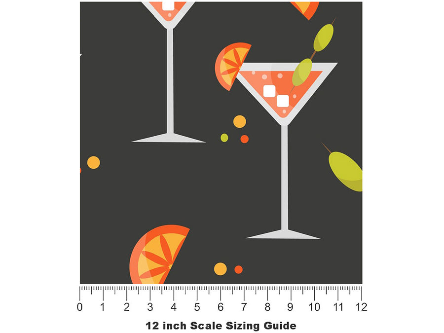 How Cosmopolitan Alcohol Vinyl Film Pattern Size 12 inch Scale~Rwraps How Cosmopolitan Alcohol Sizing Chart~2