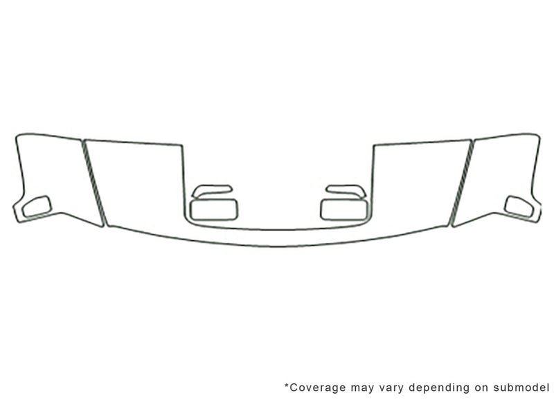 h3 Avery Dennison Clear Bra Hood Precut PPF Diagram