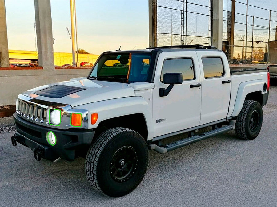 hummer h3 2006-2010 Headlight Protection Installation Location