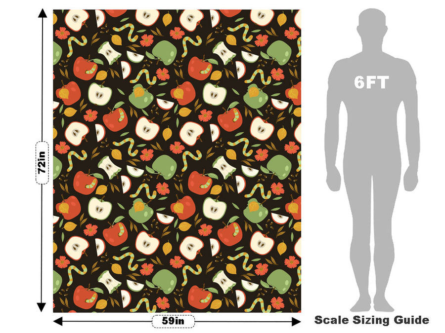 Hungry Worms Fruit Vehicle Wrap Scale~Rwraps Series 914 Hungry Worms Fruit Measurements~1