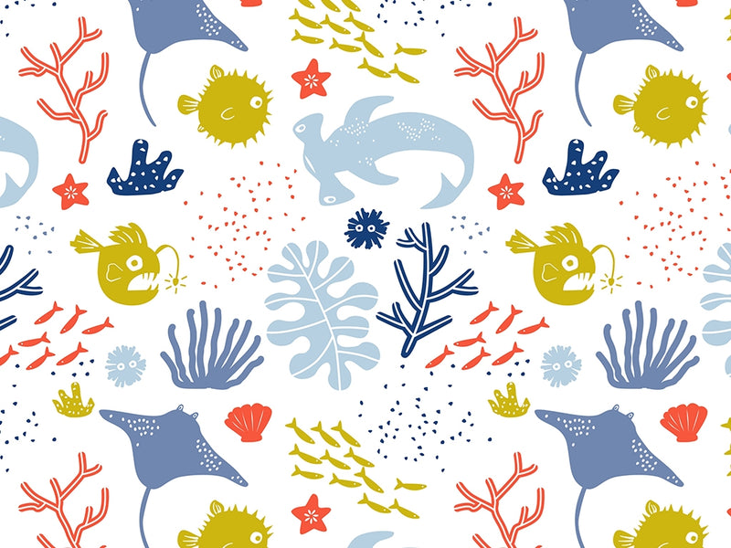 Hunter Delight Marine Life Vinyl Wrap Pattern~Rwraps Series 914 Digitally Printed Vinyl Wrap~0