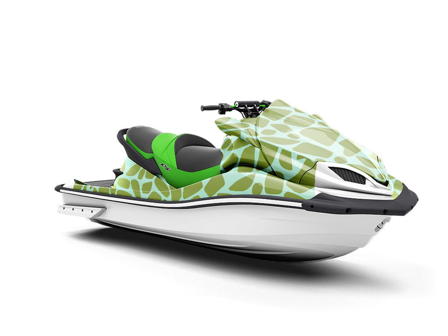 Hunter Green Cobblestone Jet Ski Vinyl Customized Wrap