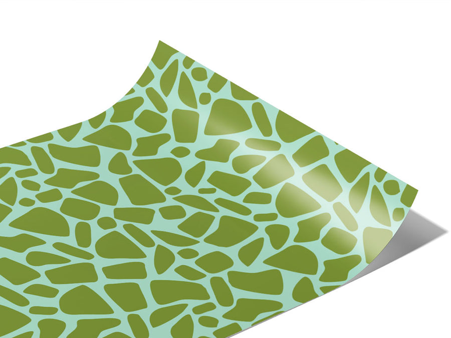 Hunter Green Cobblestone Vinyl Wraps~Rwraps Series 914 Digitally Printed Vinyl Wrap~1