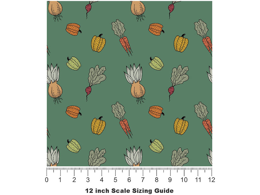 Hunter Harvest Gardening Vinyl Film Pattern Size 12 inch Scale~Rwraps Hunter Harvest Gardening Sizing Chart~2