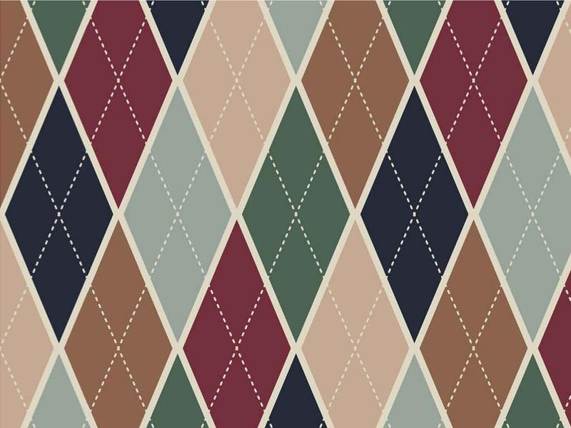 Hunting Ground Argyle Vinyl Wrap Pattern~Rwraps Series 914 Digitally Printed Vinyl Wrap~0