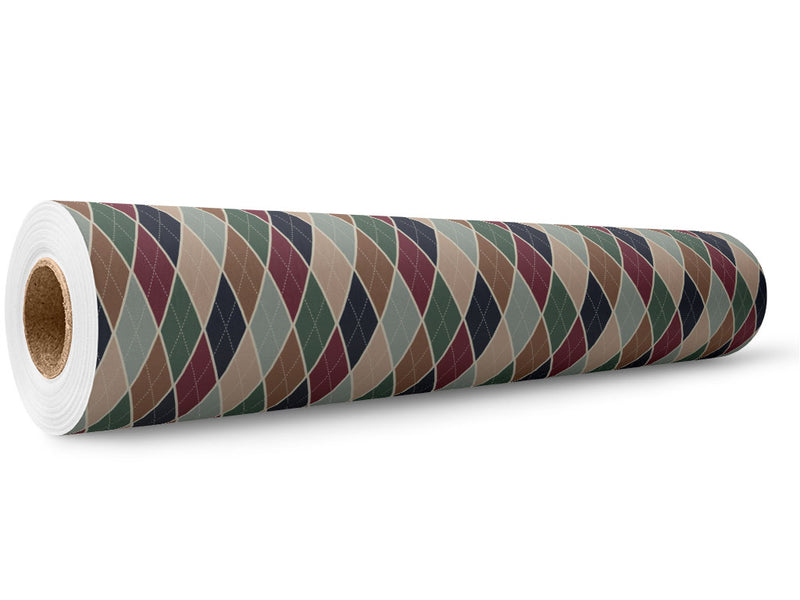Hunting Ground Argyle Wrap Film Wholesale Roll~Rwraps Series 914 Digitally Printed Vinyl Roll~5