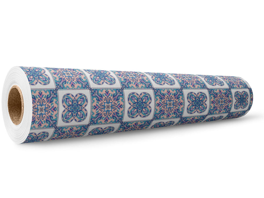 Hydrangea Tile Wrap Film Wholesale Roll~Rwraps Series 914 Digitally Printed Vinyl Roll~5
