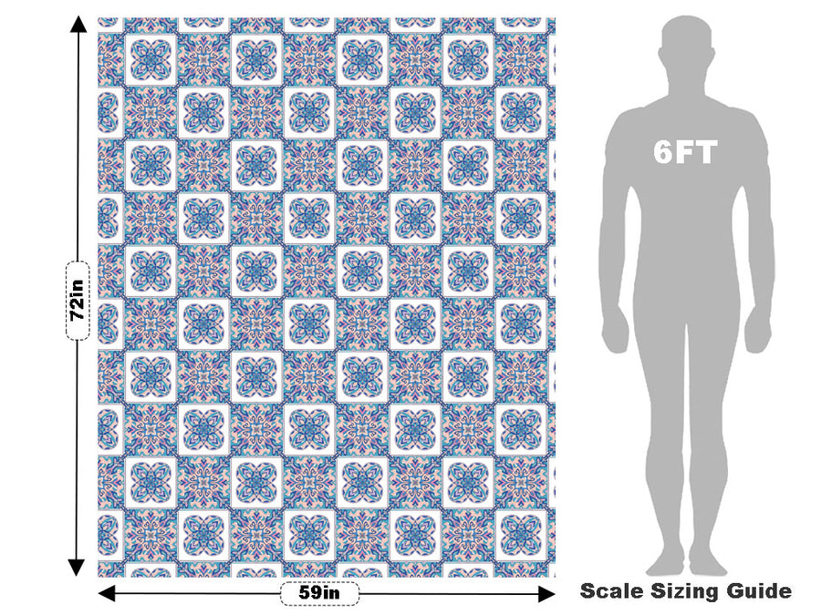 Hydrangea Tile Vehicle Wrap Scale~Rwraps Series 914 Hydrangea Tile Measurements~2