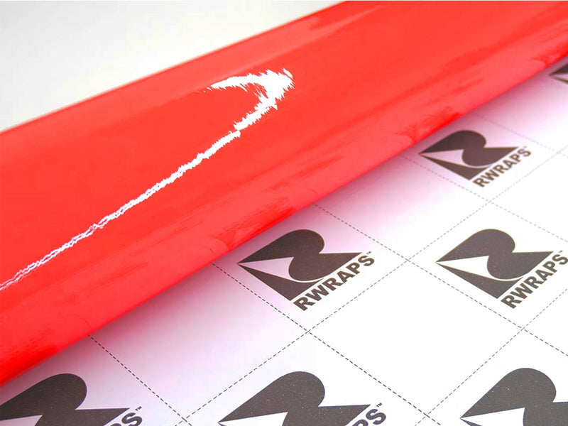 Rwraps Hyper Gloss Red Film~Rwraps Hyper Gloss Red Vinyl Roll~1