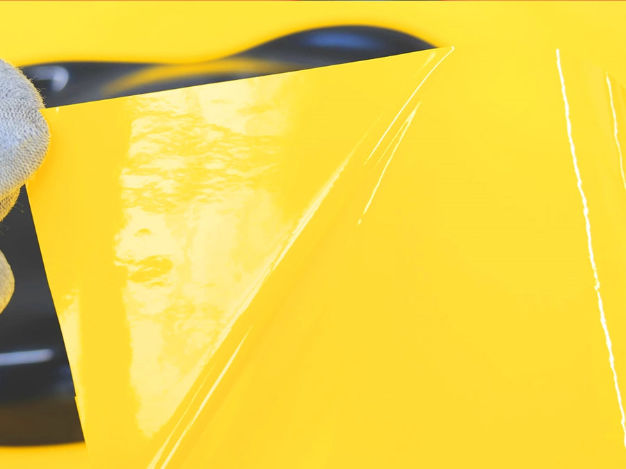 Rwraps Hyper Gloss Yellow Film~Rwraps Hyper Gloss Yellow Vinyl Liner~1