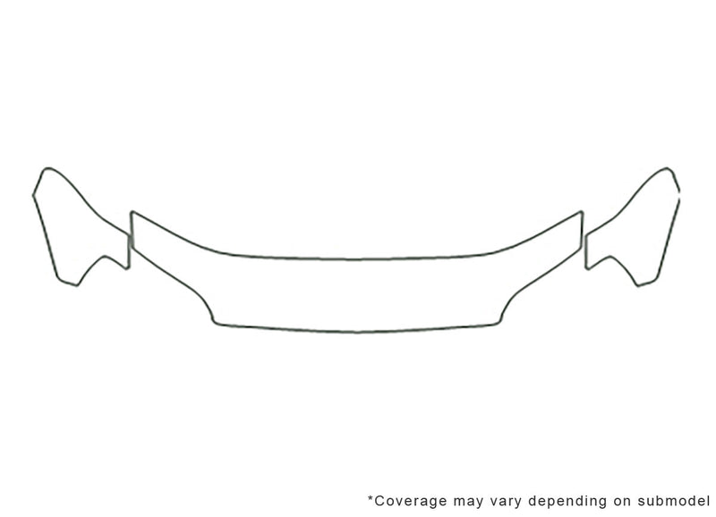 accent Avery Dennison Clear Bra Hood Precut PPF Diagram