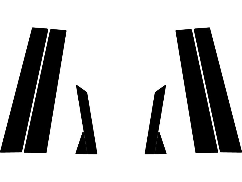 hyundai accent 2006-2011 (sedan) Camo Pillar Trim Diagram
