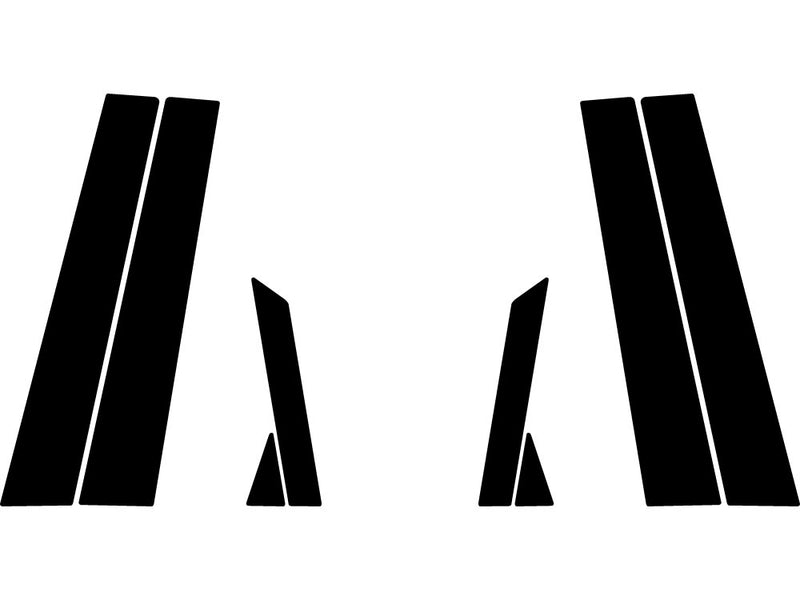 hyundai accent 2012-2017 (sedan) Camo Pillar Trim Diagram