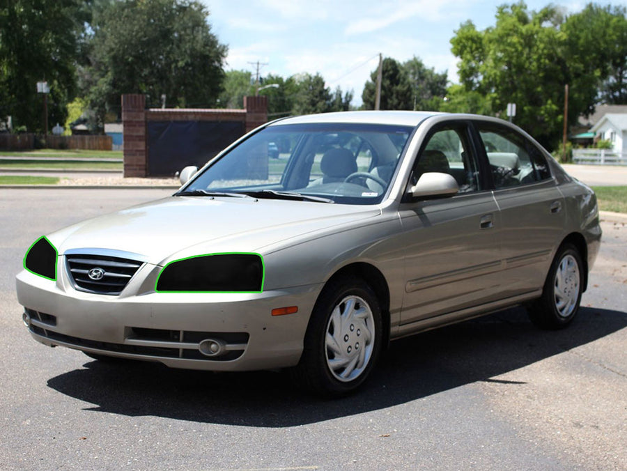 hyundai elantra 2004-2006 Headlight Tint Location
