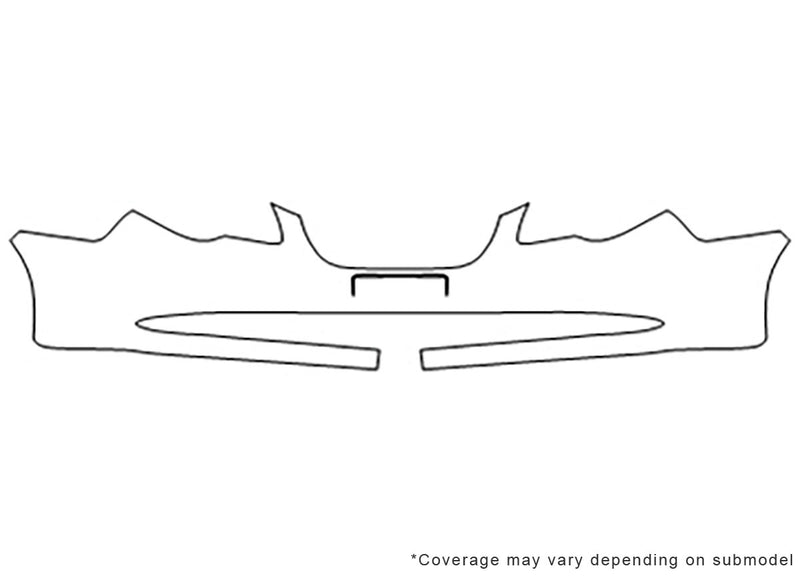 elantra 3M Clear Bra Bumper Precut PPF Diagram