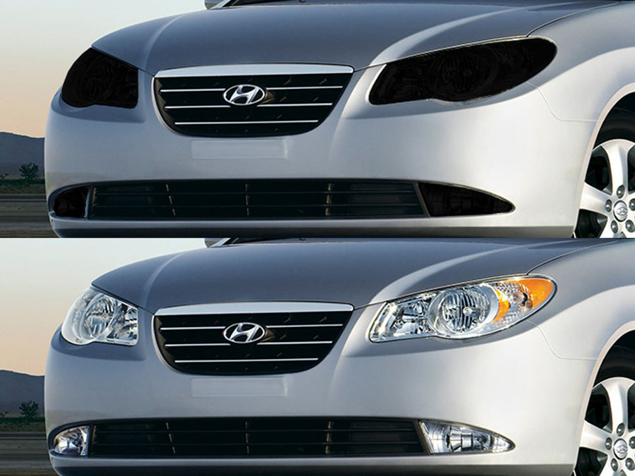 hyundai elantra 2007-2010 (sedan) Headlight Tint Appearance