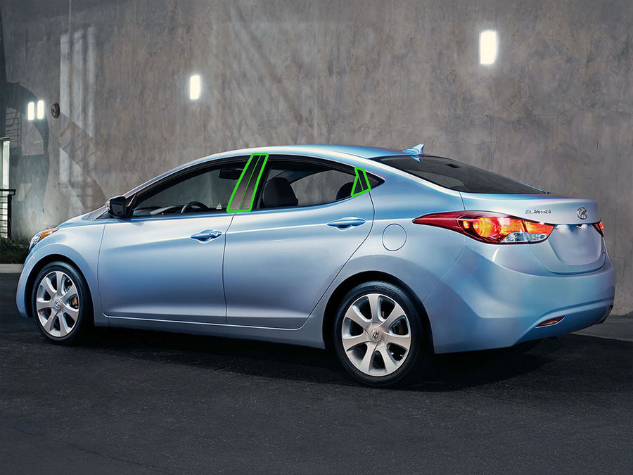 hyundai elantra 2009-2012 (touring) Pillar Post Trim Installation Location