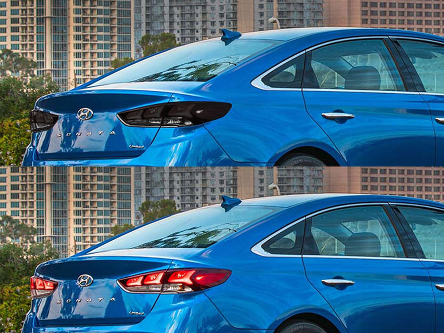 elantra (sedan) Before and After Smoked Taillights
