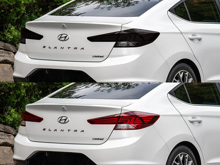 elantra (sedan) Before and After Smoked Taillights