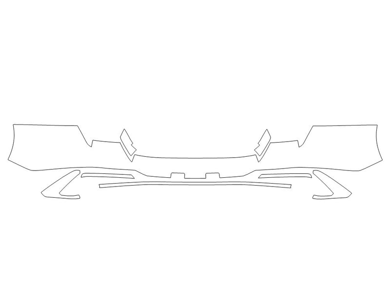 elantra 3M Clear Bra Door Cup Precut PPF Diagram