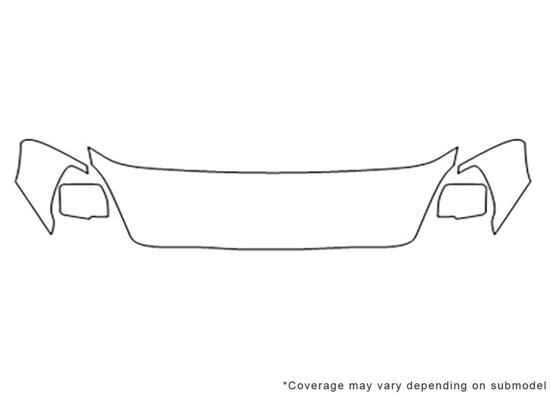 entourage 3M Clear Bra Hood Precut PPF Diagram