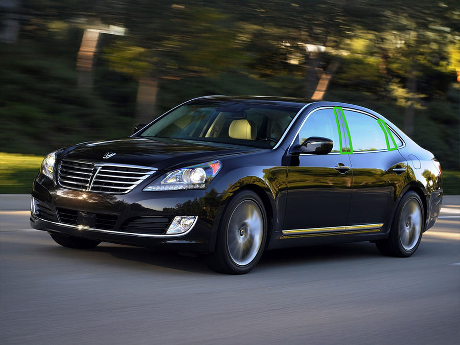 hyundai equus 2011-2015 Pillar Post Trim Installation Location