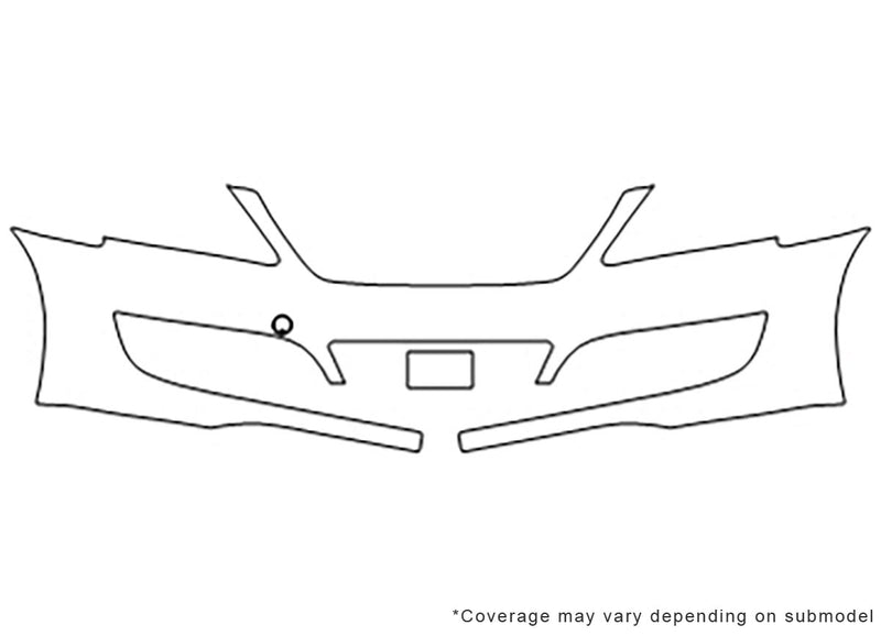 equus 3M Clear Bra Bumper Precut PPF Diagram